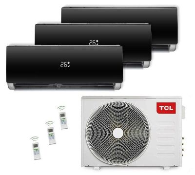 TCL Triple-Split Wand Airco 9000+12000+12000 BLACK